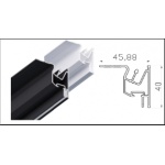 Aluminum profile EURO SLOT-40 2 m