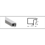 Aluminum brick  for hidden moulding MINI