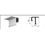 Ceiling perforated aluminum profile EU 2 m