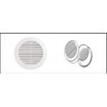 Ventilation grill white (with ring)